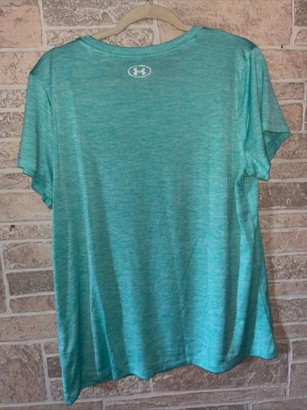 Under Armour Mint Green Heather Logo Tee - Picture 4 of 4